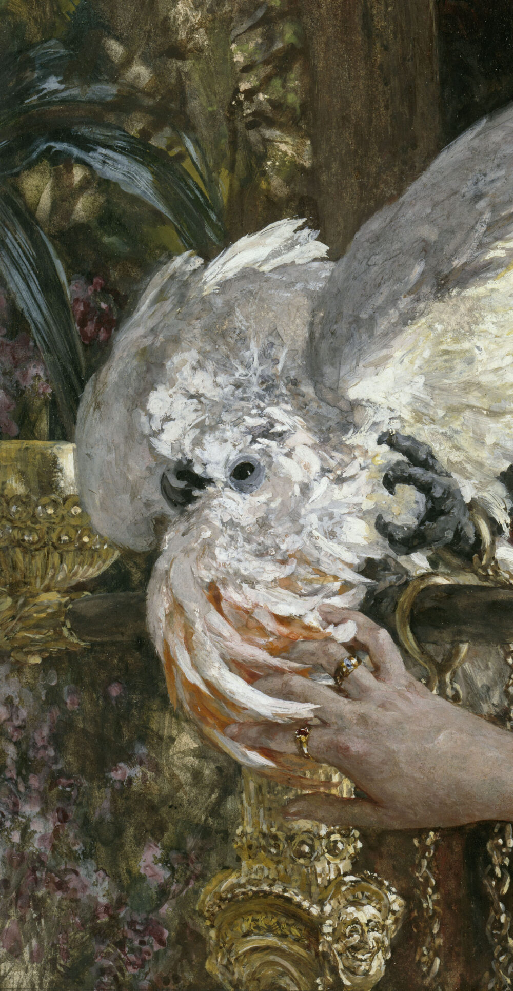 , Adolph Menzel, Versüßte Knechtschaft, Aus dem „Kinderalbum“, 1883, Aquarell, Gouache und schwarze Tusche auf Papier, 24,5 x 14,1 cm (Ausschnitt)
